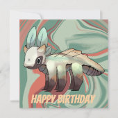 Dragon, Happy Birthday カード (正面)