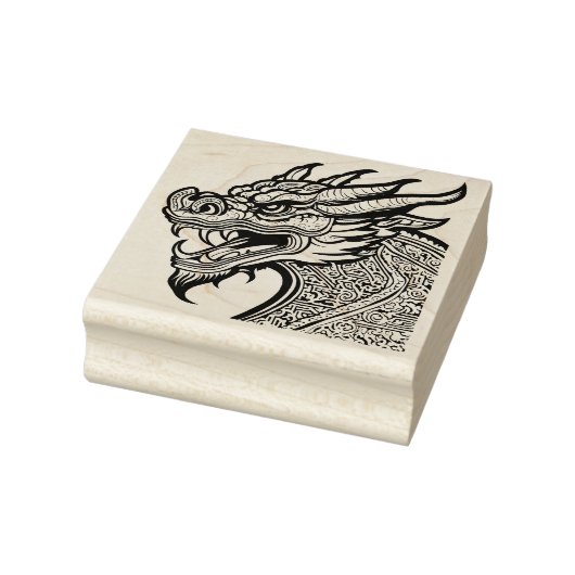 dragon head art stamp ラバースタンプ (スタンプ)