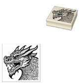 dragon head art stamp ラバースタンプ (押印)