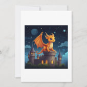 dragon illustration 招待状 (正面)