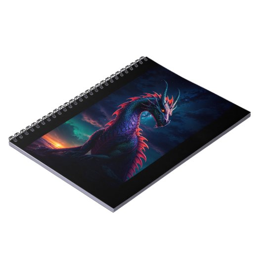 Dragon in Night Sky ノートブック (左側)