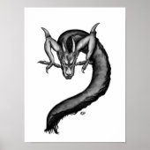 Dragon in Tattoo Style ポスター (正面)