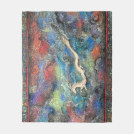 Dragon in the Clouds フリースブランケット