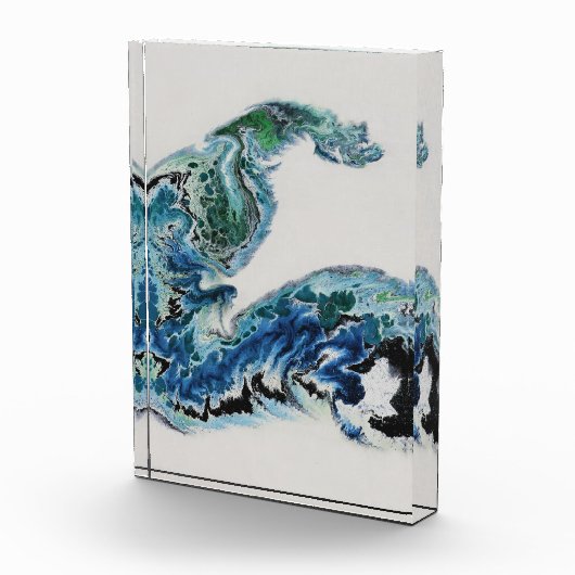 Dragon in the Waves – Abstract Ocean フォトブロック (右)