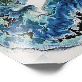 Dragon in the Waves – Abstract Ocean  フォトプリント