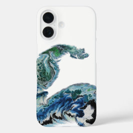 Dragon in the Waves – Abstract Ocean Energy iPhone 16ケース