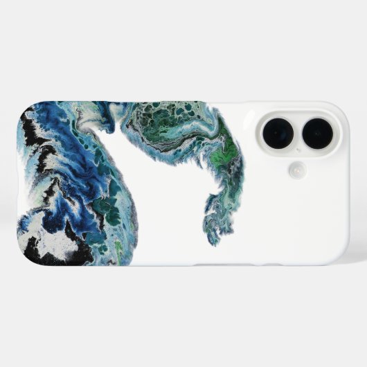 Dragon in the Waves – Abstract Ocean Energy Case-Mate iPhoneケース (裏面 (横))