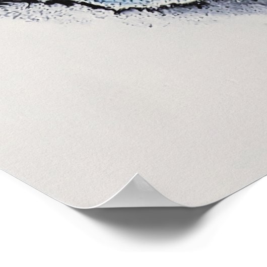 “Dragon in the Waves – Abstract Ocean Energy Poste ポスター (角)