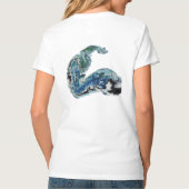 Dragon in the Waves – Abstract Ocean Energy Tシャツ (裏面)
