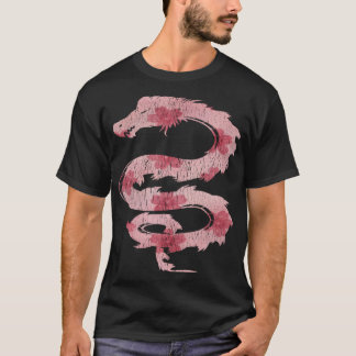 Dragon Japanese Cherry Blossom Flower Vintage Wome Tシャツ