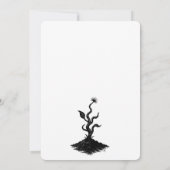 Dragon‑Leaf Dandelion • Haunted Ink Botanical 招待状 (裏面)