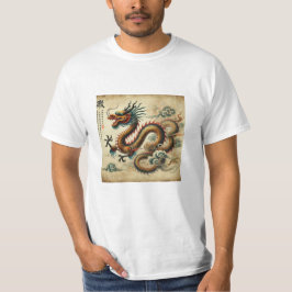 Dragón Legendario en Estilo Clásico Economica Tシャツ