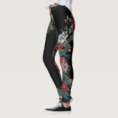 Dragon Leggings in Japanese Tattoo Style  レギンス (左)