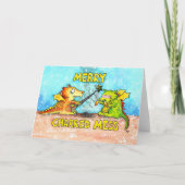 Dragon Merry Christmas by Nicole Jane カード (正面)