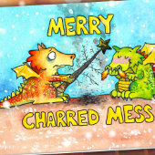 Dragon Merry Christmas by Nicole Jane カード