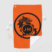 Dragon Novelty Golfer Initial Gift ゴルフタオル (インサイチュ)