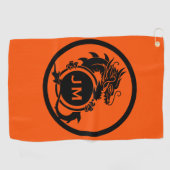 Dragon Novelty Golfer Initial Gift ゴルフタオル (横)