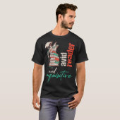 Dragon on books熱心な読者と探求心のために tシャツ (正面フル)