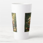 Dragon on books - Latte Mok カフェラテマグ (正面)