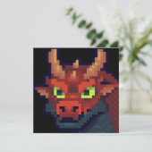 Dragon pixel art カード (スタンド正面)