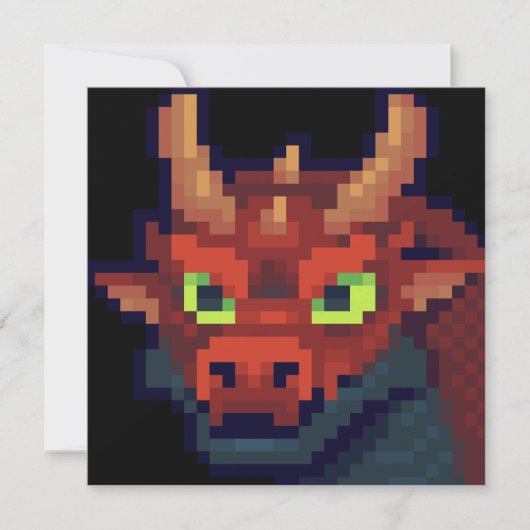 Dragon pixel art カード (正面)