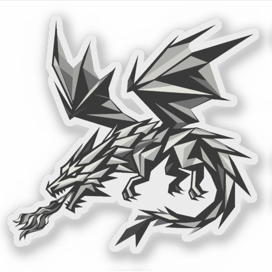 Dragón poligonal シール (正面)