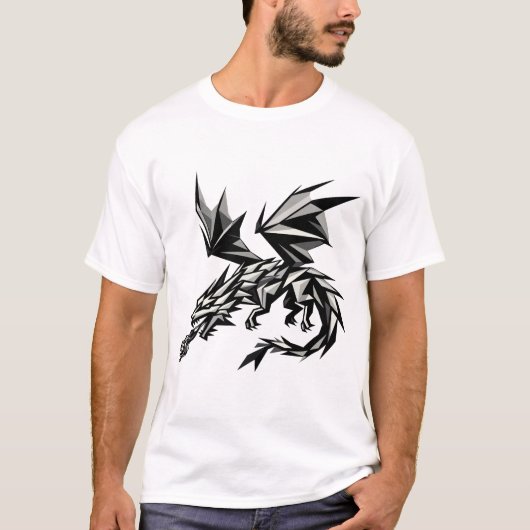 Dragón poligonal tシャツ (正面)