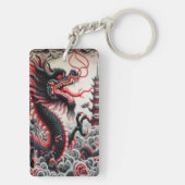 Dragon Rectangle Keychain キーホルダー (裏面)
