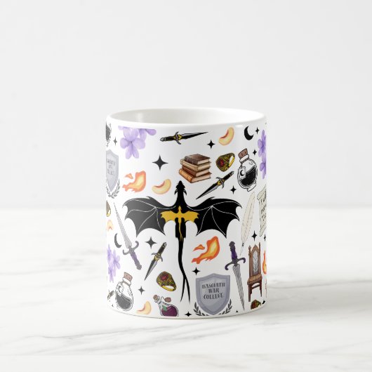 Dragon Rider Fourth Wing Bookish Mug コーヒーマグカップ (中央)