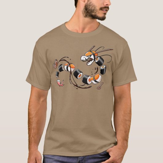 Dragon Roll Sushi Tシャツ (正面)