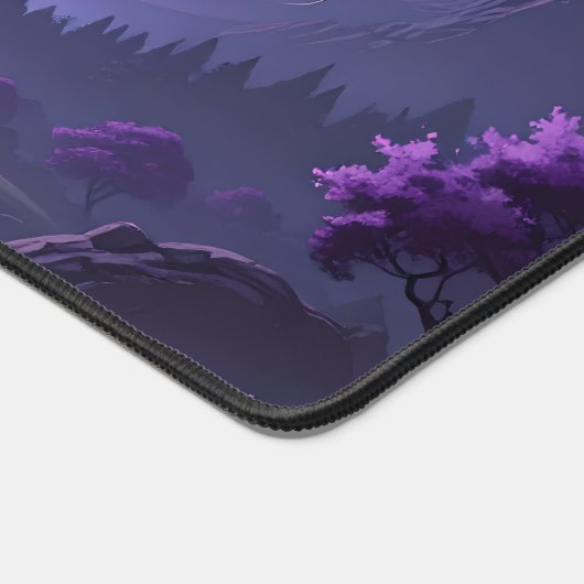 Dragon’s Night – Purple Fantasy Desk Mat 🌙🐉 デスクマット (コーナー)