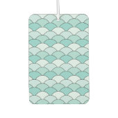 Dragon Scales, Fans, Waves, Seigaiha, Blue カーエアーフレッシュナー (正面)