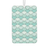 Dragon Scales, Fans, Waves, Seigaiha, Blue カーエアーフレッシュナー (裏面)