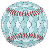 Dragon Scales, Fans, Waves, Seigaiha, Blue ソフトボール (裏面)