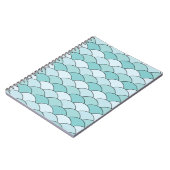 Dragon Scales, Fans, Waves, Seigaiha, Blue ノートブック (左側)