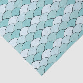 Dragon Scales, Fans, Waves, Seigaiha, Blue 薄葉紙 (詳細)