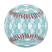 Dragon Scales, Fans, Waves, Seigaiha, Blue 野球ボール (裏面)