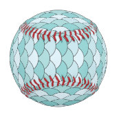 Dragon Scales, Fans, Waves, Seigaiha, Blue 野球ボール (正面)