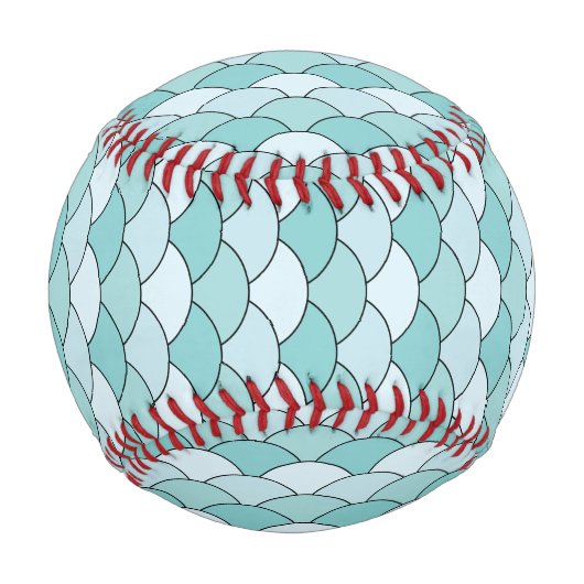 Dragon Scales, Fans, Waves, Seigaiha, Blue 野球ボール (正面)