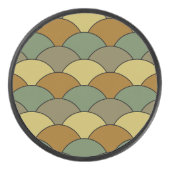 Dragon Scales, Fans, Waves, Seigaiha, Camouflage アイスホッケーパック (正面)