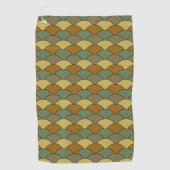 Dragon Scales, Fans, Waves, Seigaiha, Camouflage ゴルフタオル (正面)