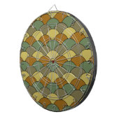 Dragon Scales, Fans, Waves, Seigaiha, Camouflage ダーツボード (正面右)