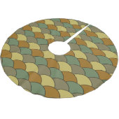 Dragon Scales, Fans, Waves, Seigaiha, Camouflage ブラッシュドポリエステルツリースカート (アングル)