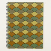 Dragon Scales, Fans, Waves, Seigaiha, Camouflage プランナー手帳 (正面)