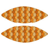 Dragon Scales, Fans, Waves, Seigaiha, Orange アメリカンフットボール (パネル)