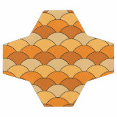 Dragon Scales, Fans, Waves, Seigaiha, Orange サッカーボール (フラット)