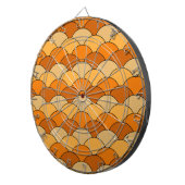 Dragon Scales, Fans, Waves, Seigaiha, Orange ダーツボード (正面右)