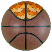 Dragon Scales, Fans, Waves, Seigaiha, Orange バスケットボール (右)