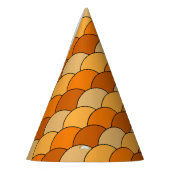Dragon Scales, Fans, Waves, Seigaiha, Orange パーティーハット (左)