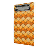 Dragon Scales, Fans, Waves, Seigaiha, Orange ミニクリップボード (アングル2)